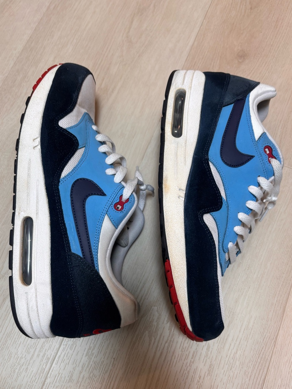 Nike Air Max 1 93 Lightweight Blue and Navy Trainers 2014